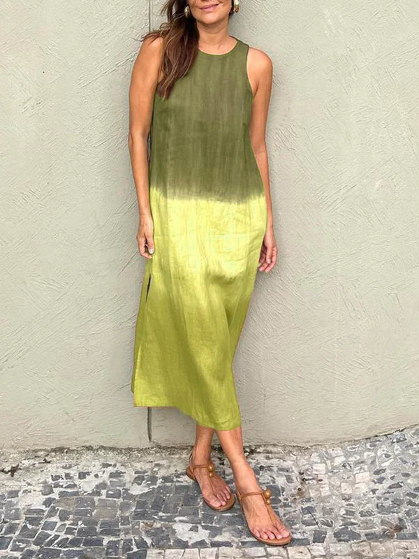 Sylvia™  – Sleeveless Ombre Midi Dress