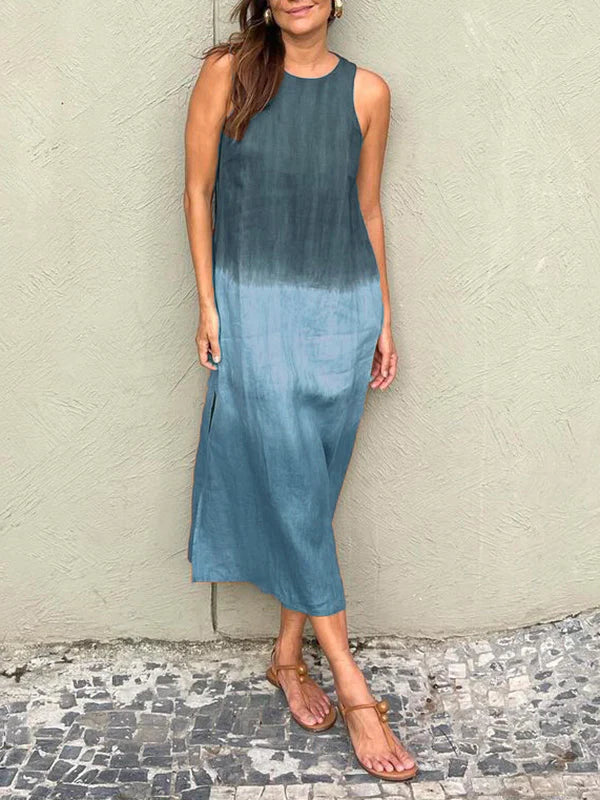 Sylvia™  – Sleeveless Ombre Midi Dress