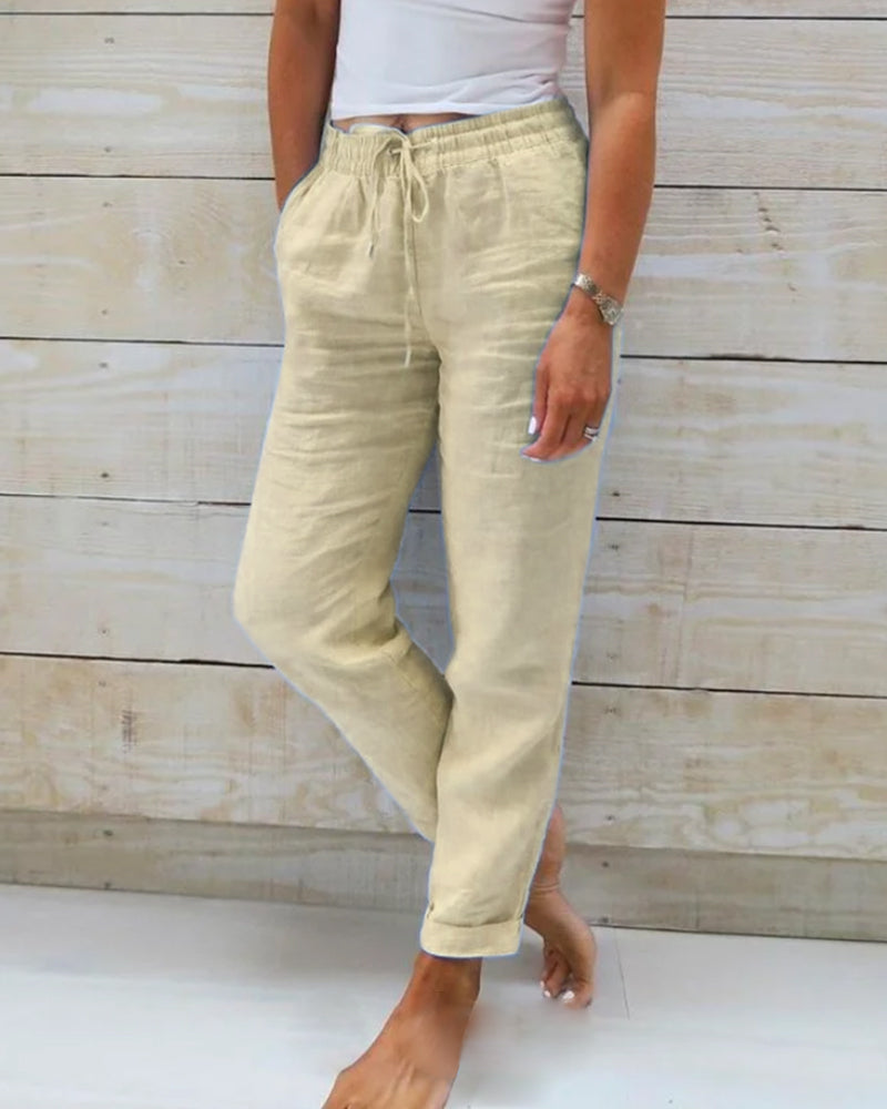 Sylvia™  – Relaxed Drawstring Trousers