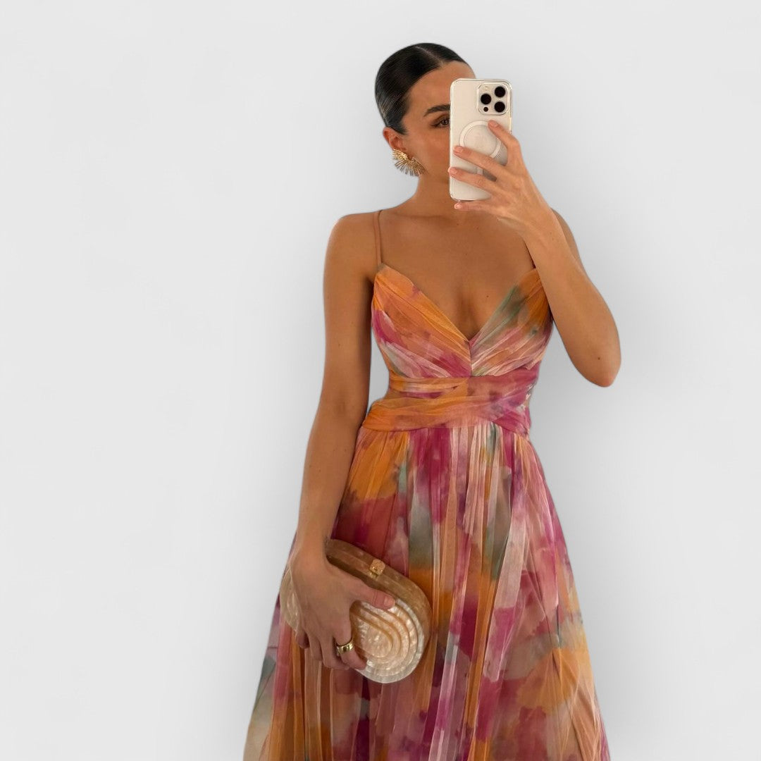 Sylvia™ – Draped Cut-Out Maxi Dress