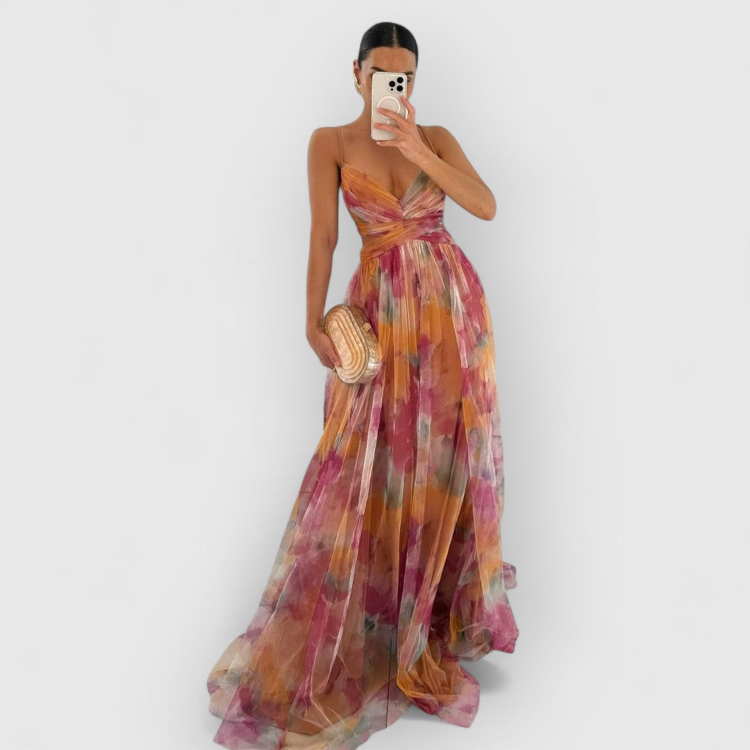 Sylvia™ – Draped Cut-Out Maxi Dress