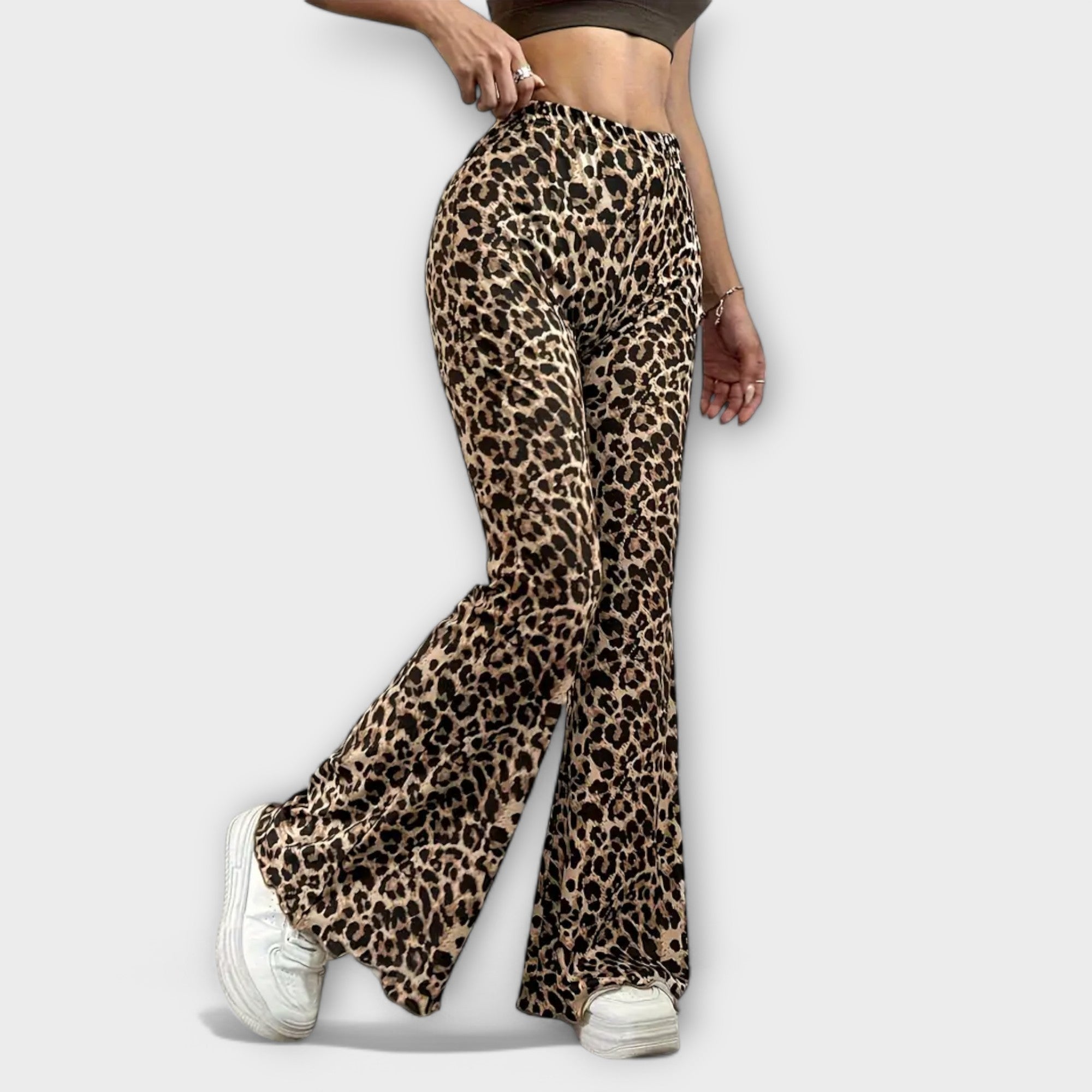 Sylvia™ Leopard Bootcut Trousers