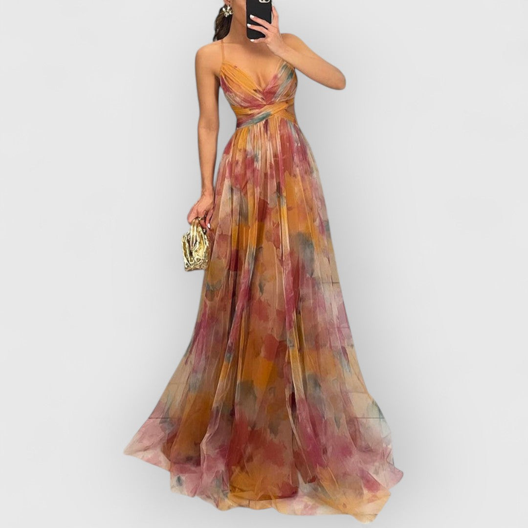Sylvia™ – Draped Cut-Out Maxi Dress