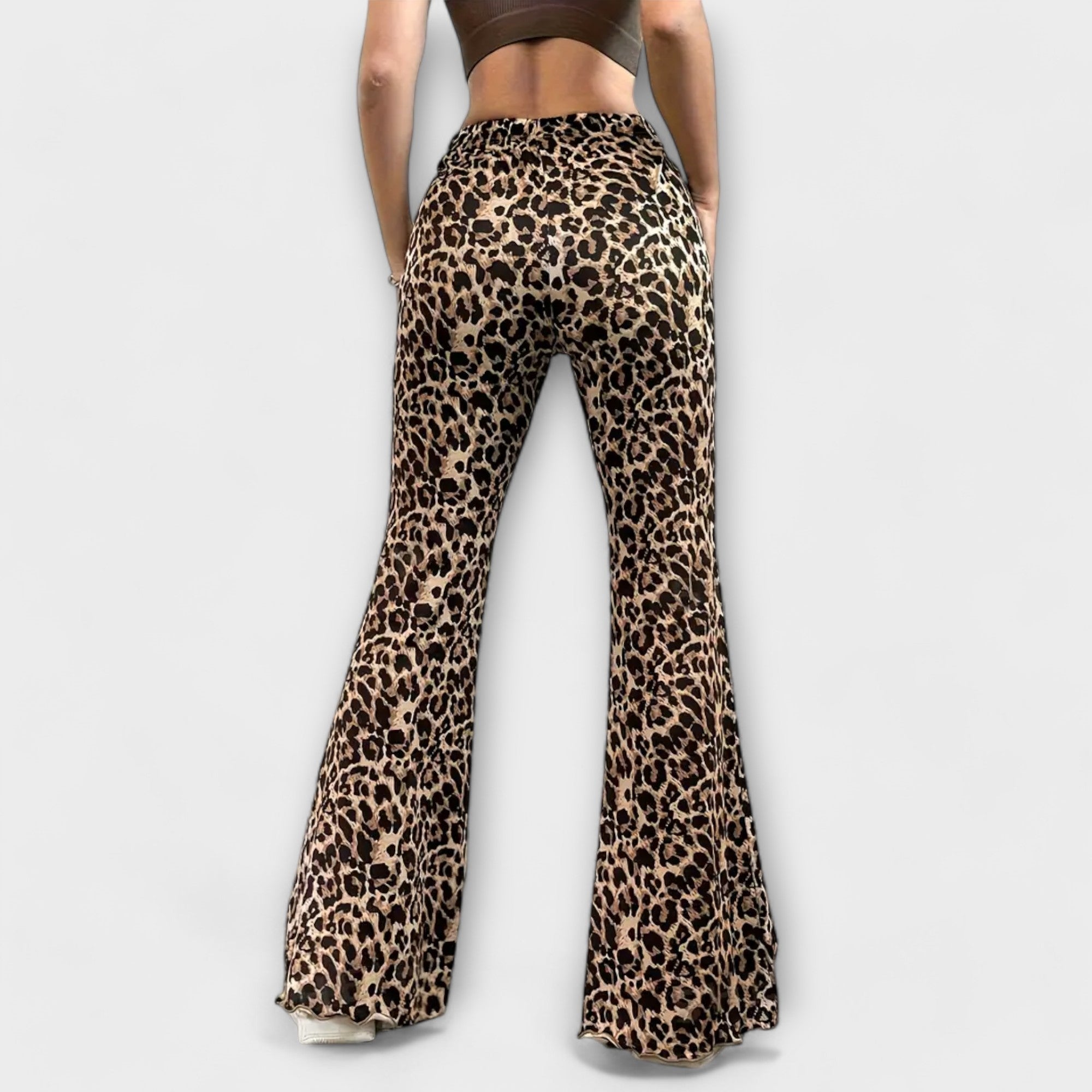 Sylvia™ Leopard Bootcut Trousers