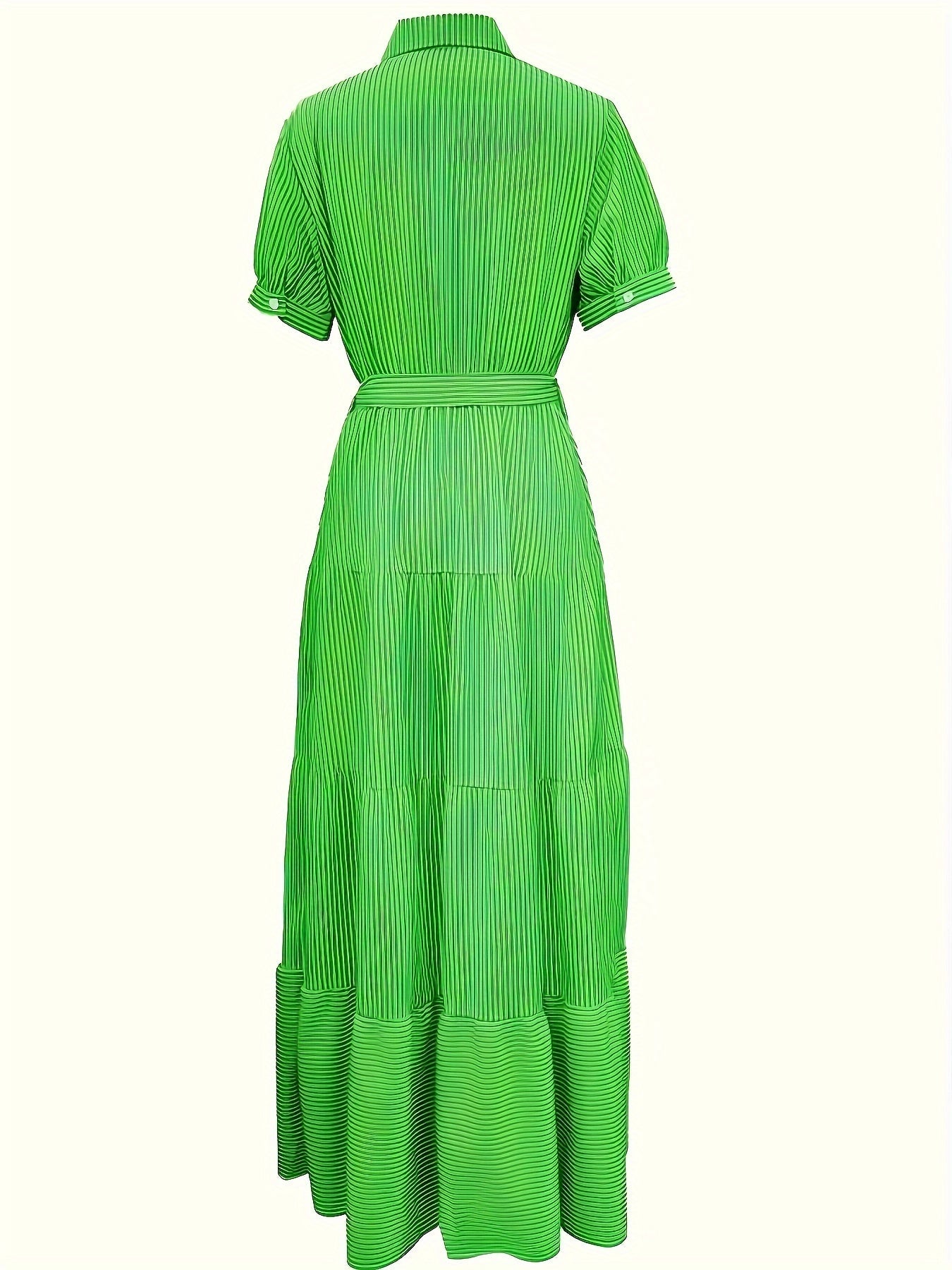 Sylvia™ – Belted Striped Shirt Dress