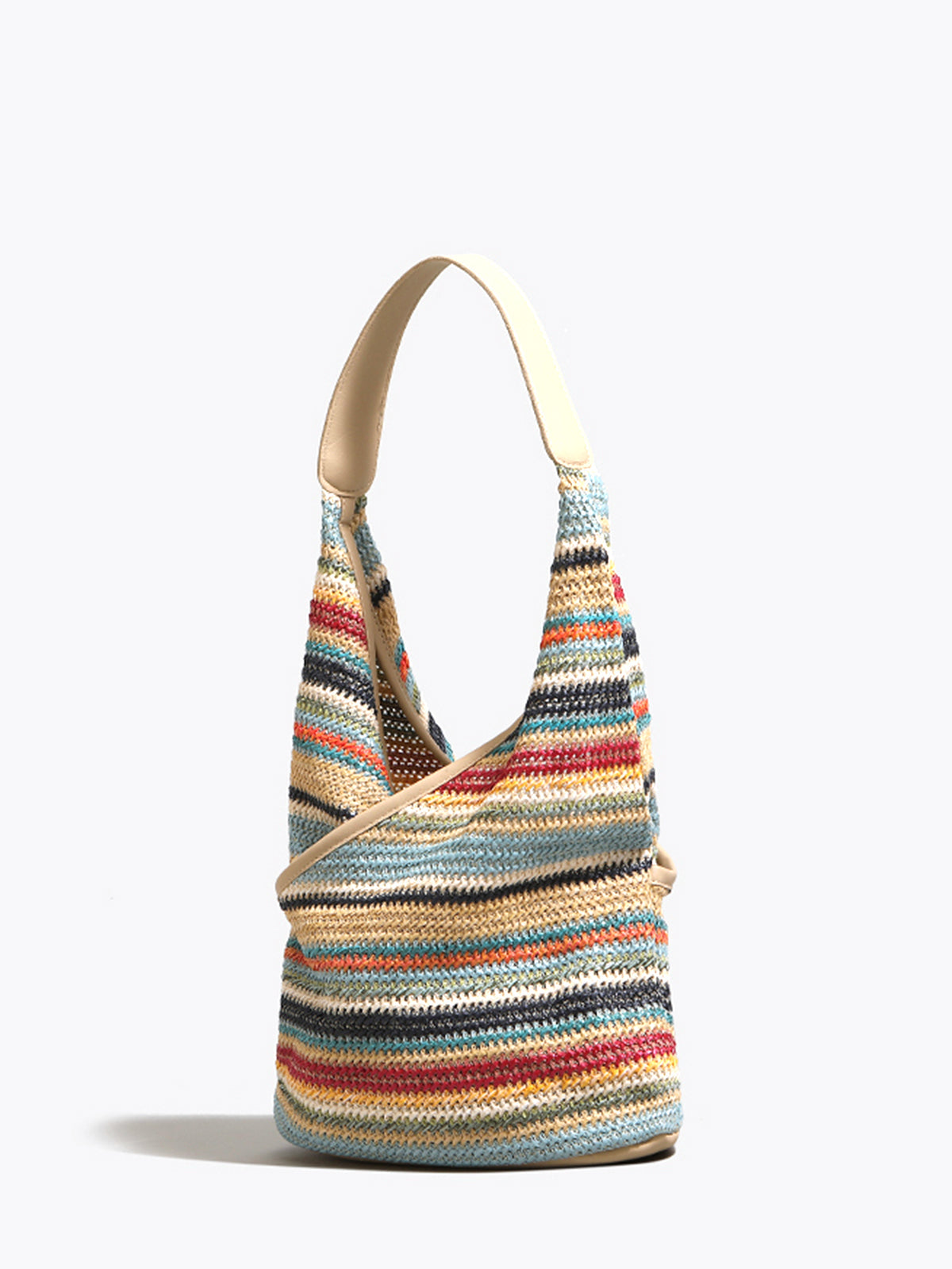 Sylvia™  Rainbow Grass Woven Shoulder Bag
