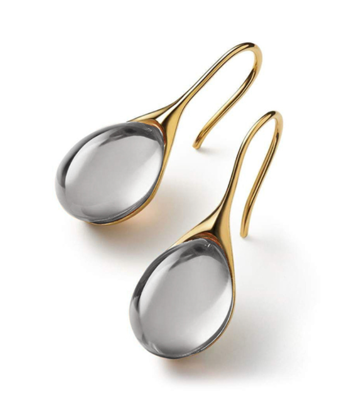 Sylvia™ - Crystal Drop Earrings in Gold and Silver