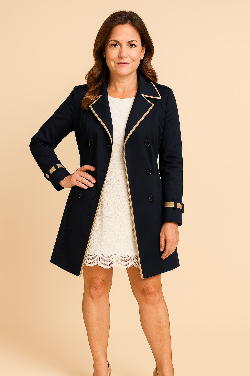 Sylvia™ | Double-Breasted Trenchcoat