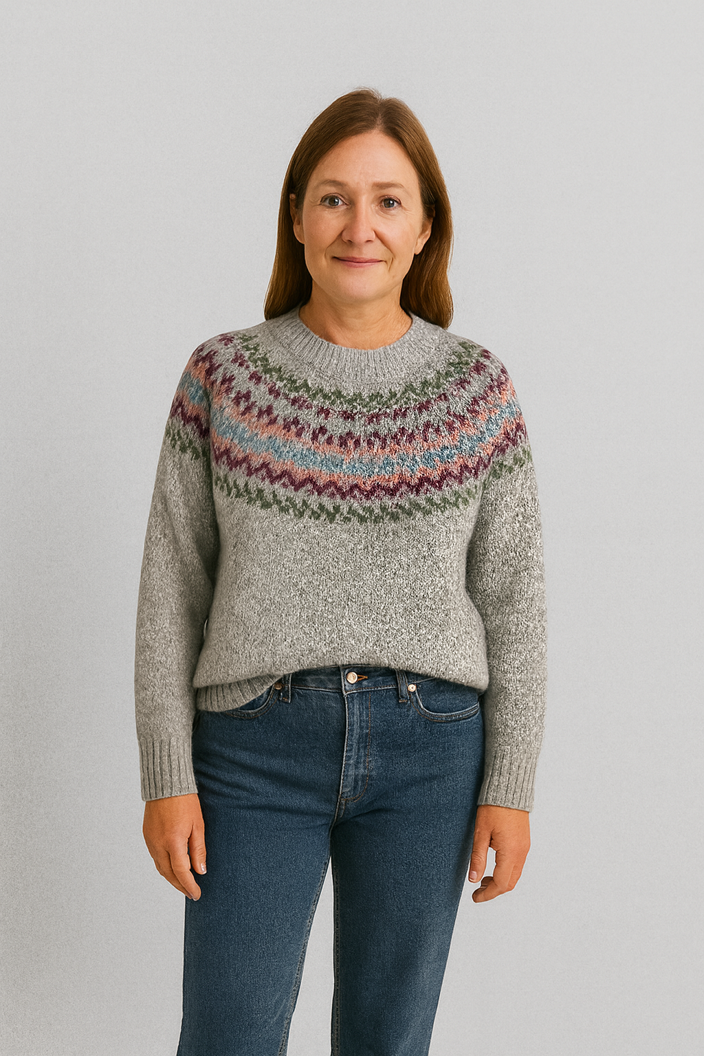 Sylvia™ | Vintage Floral Knit for Cosy Everyday Comfort