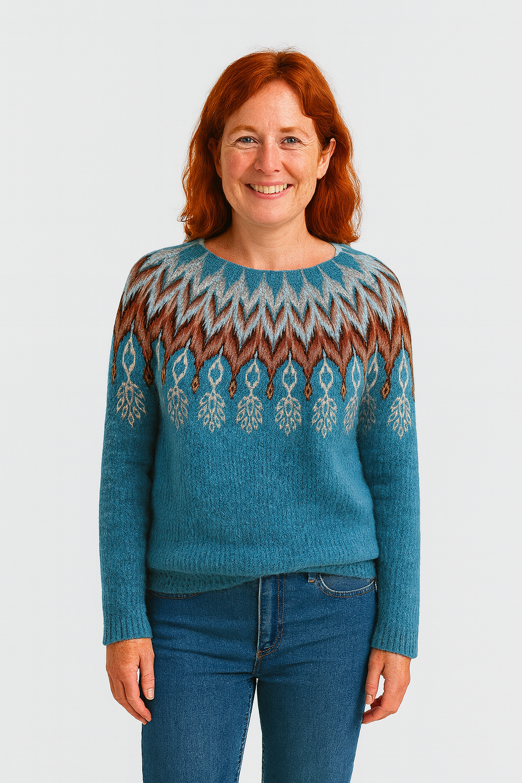Sylvia™ | Vintage Icelandic Ice Knit Sweater
