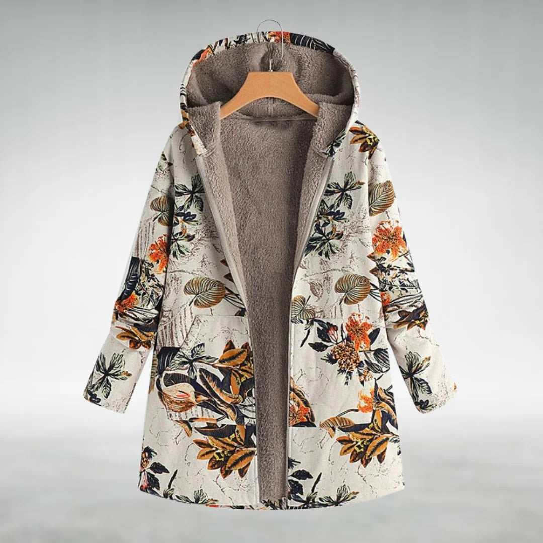 Sylvia™ | floral fleece jacket