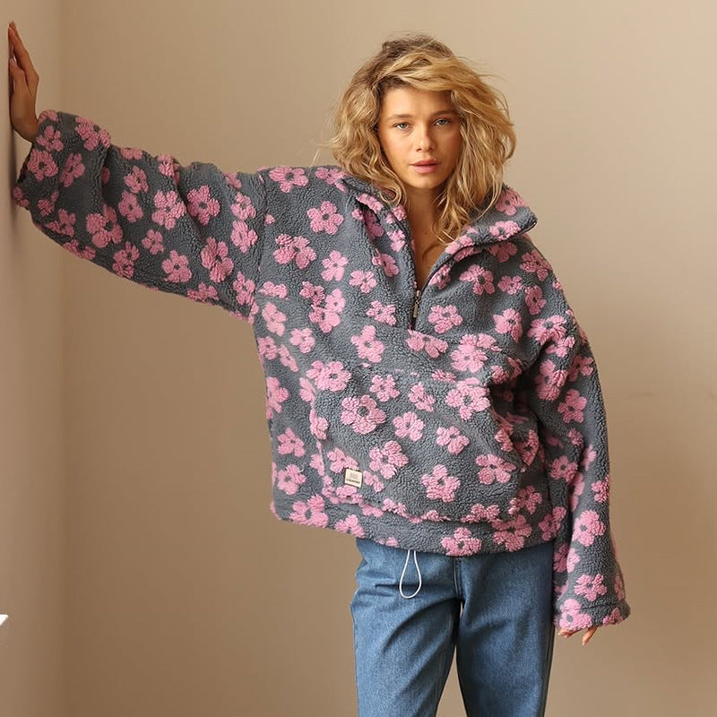 Sylvia™ | Long Sleeve Fleece Hoodie