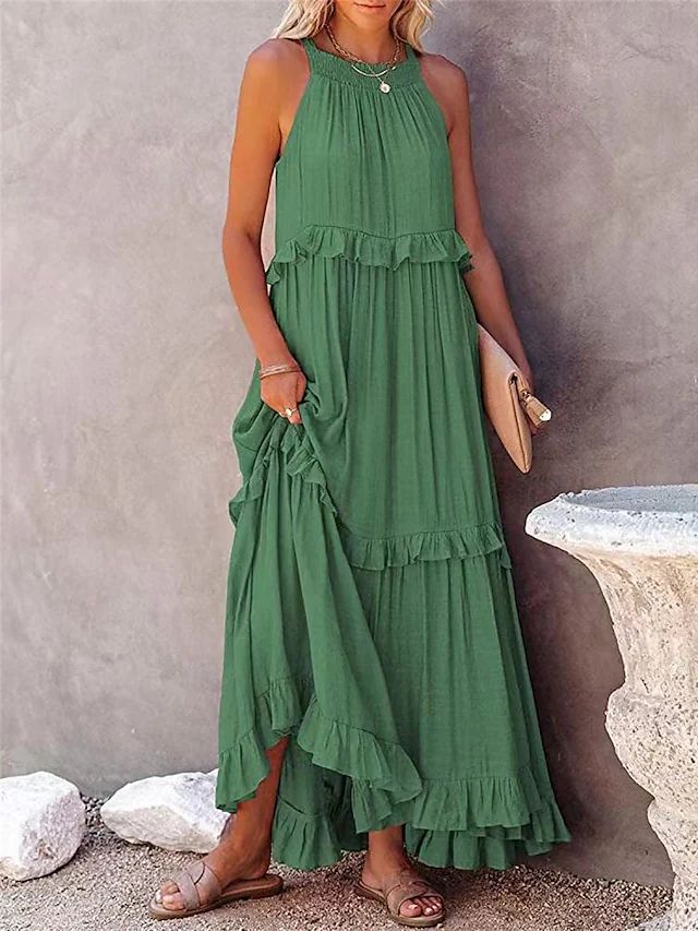 Sylvia™ – Tiered Ruffle Maxi Dress