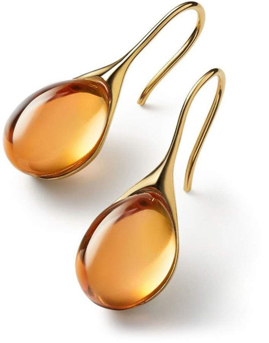 Sylvia™ - Crystal Drop Earrings in Gold and Silver