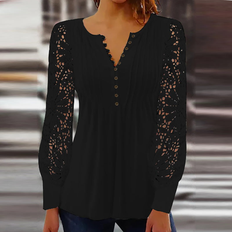 Sylvia™| Sophisticated Long-Sleeve Blouse