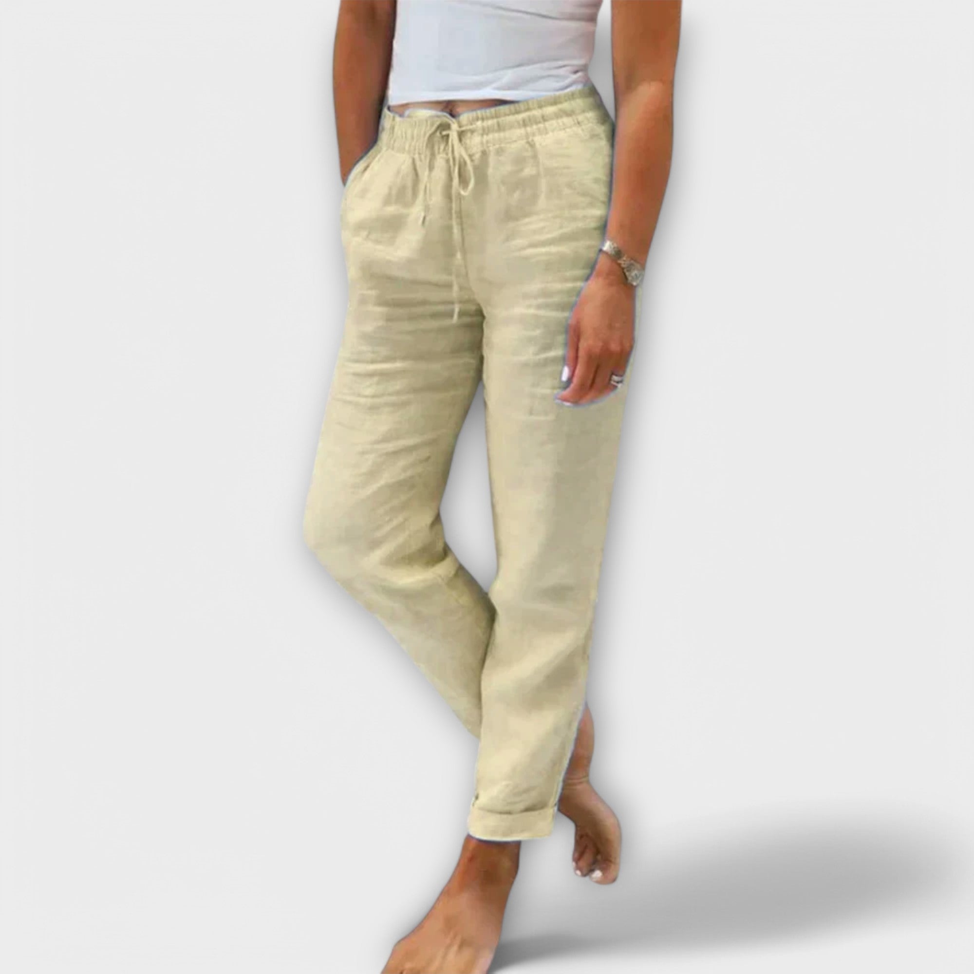 Sylvia™ - Light Linen Trousers