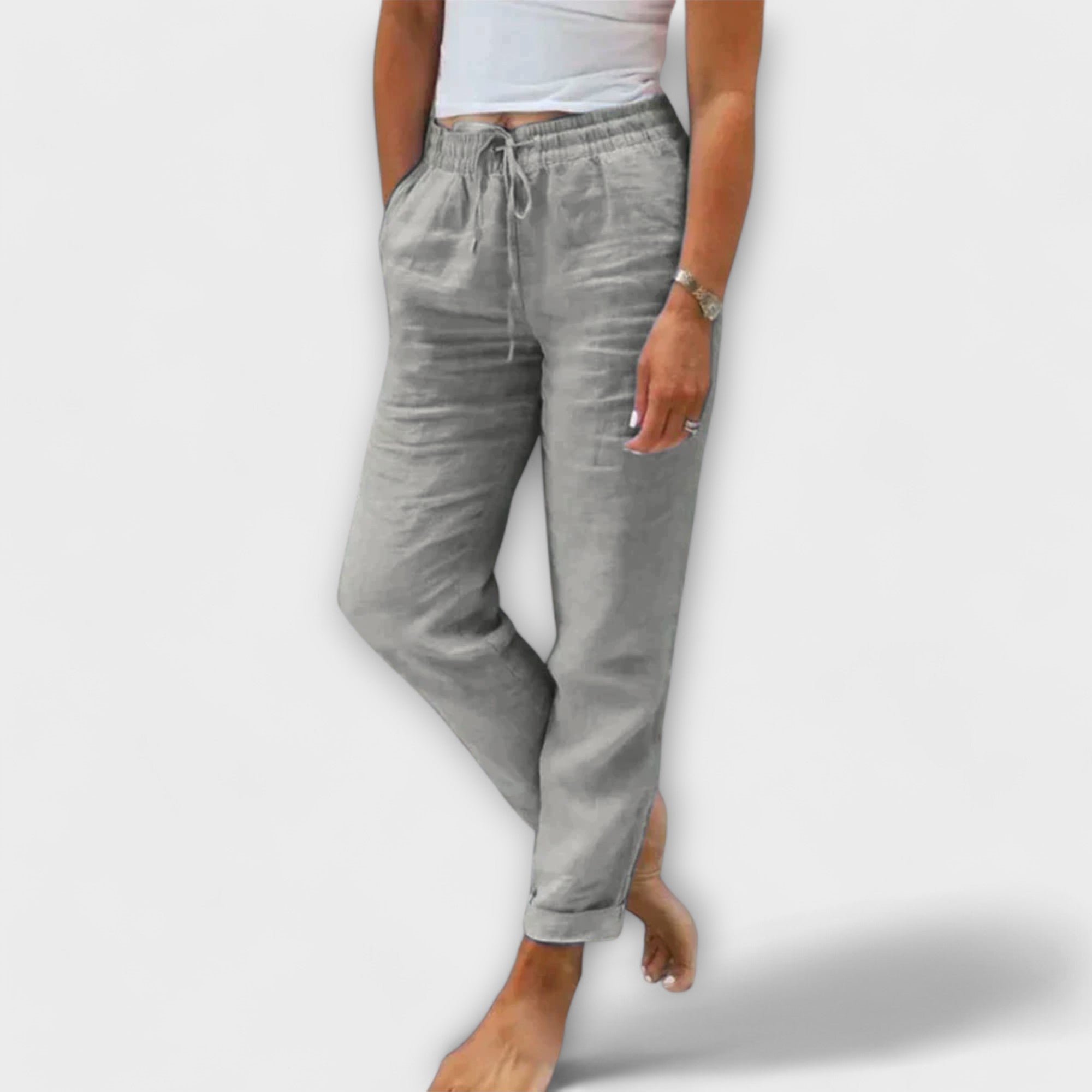 Sylvia™ - Light Linen Trousers