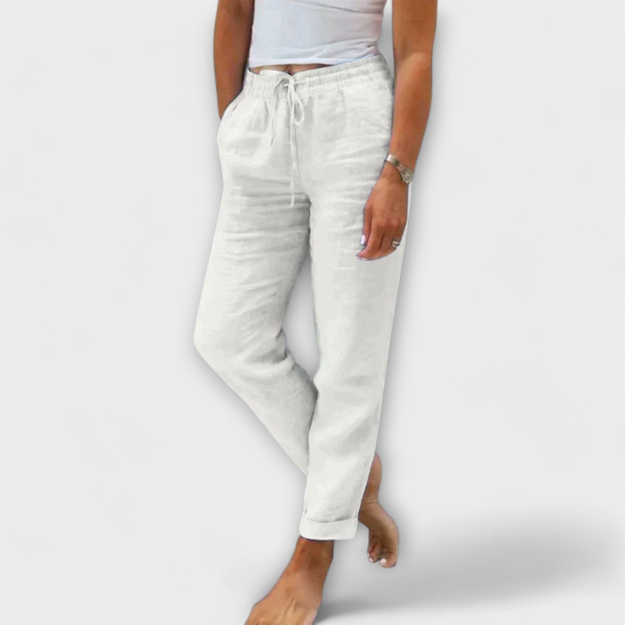 Sylvia™ - Light Linen Trousers