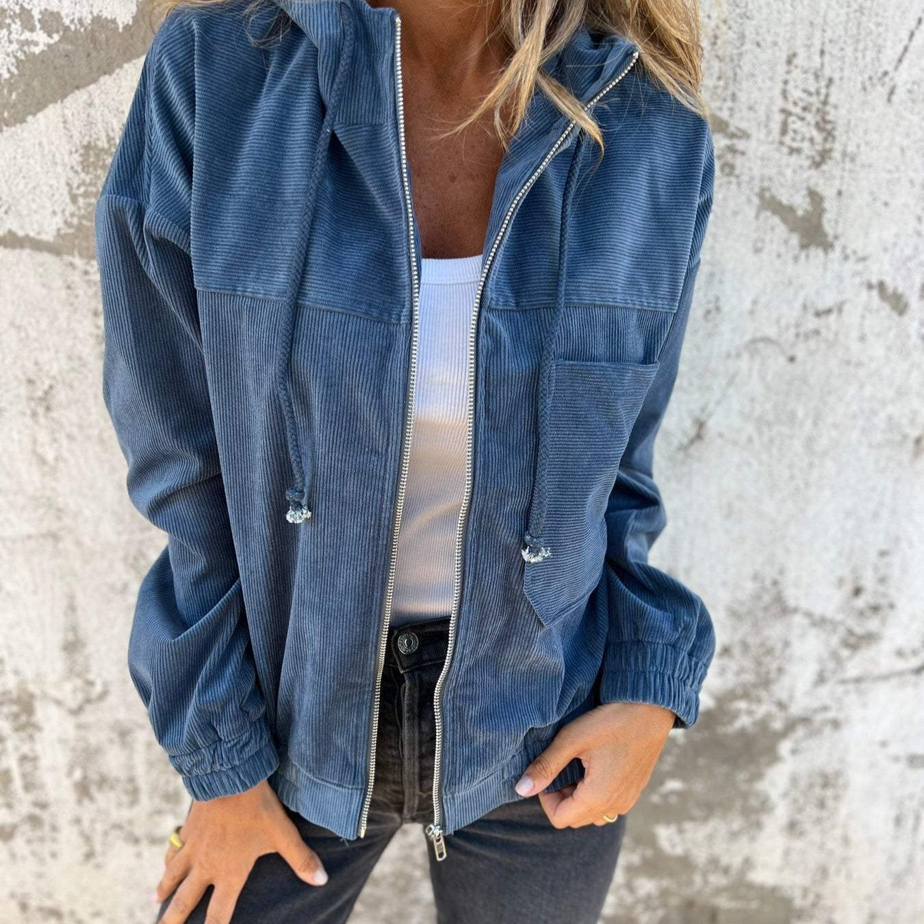 Sylvia™ - Casual jacket with hood and zip