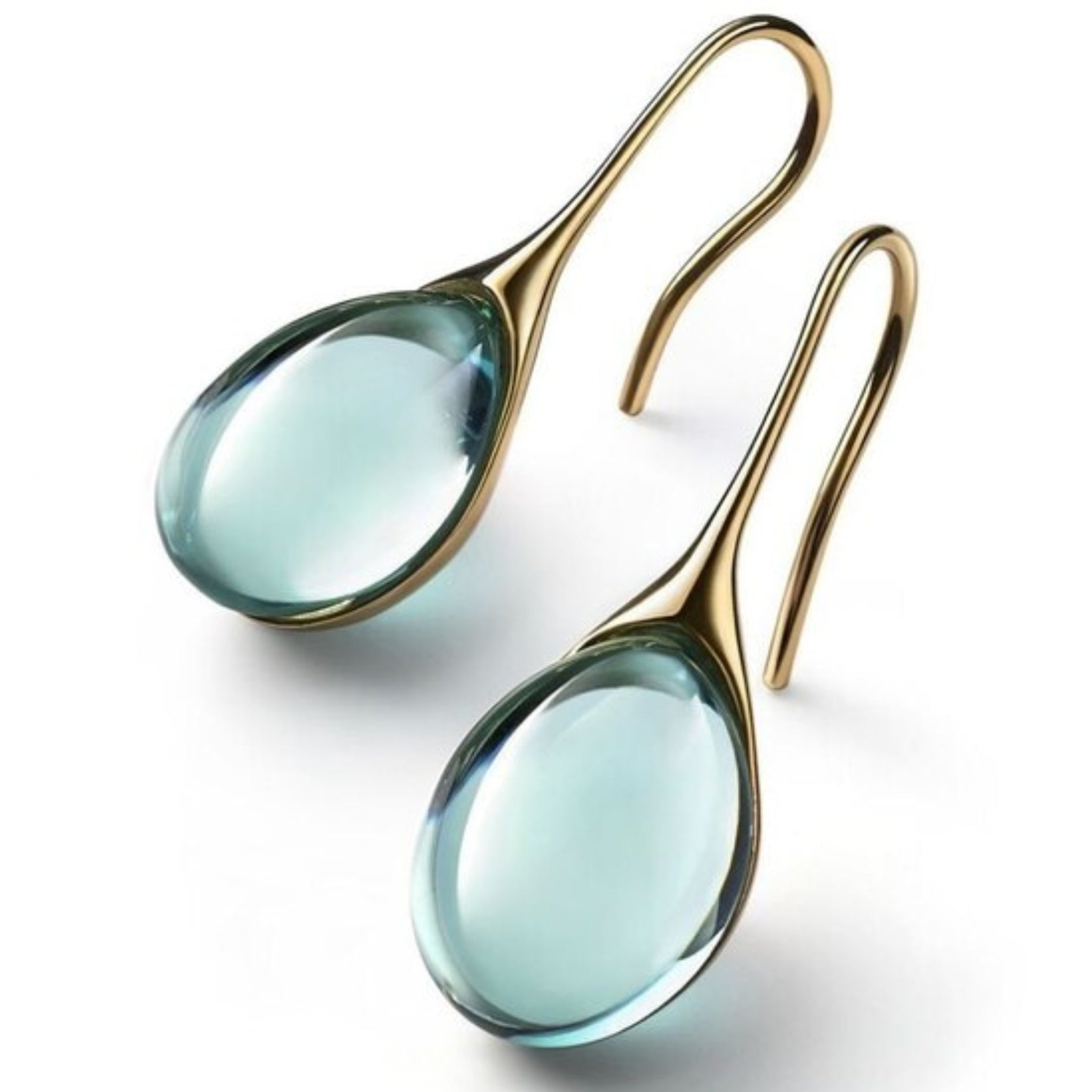 Sylvia™ - Crystal Drop Earrings in Gold and Silver