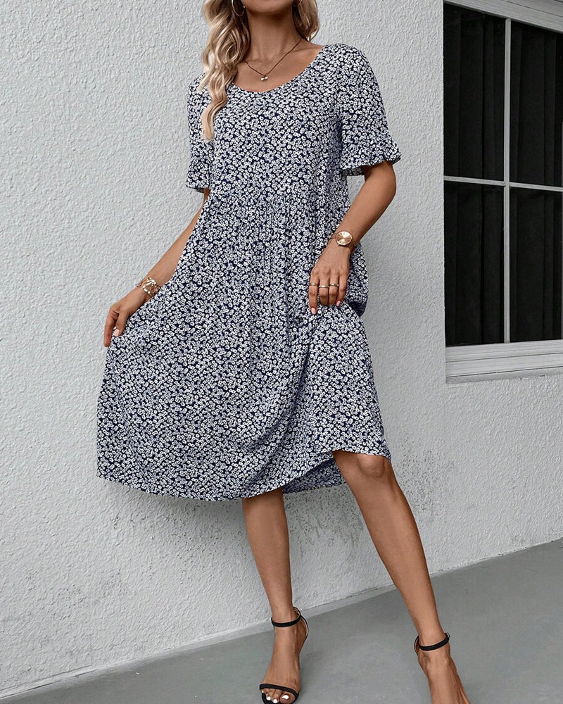 Sylvia™ - Elegant Floral Midi Dress for Women