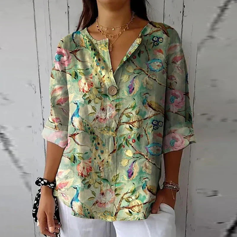 Sylvia™ - Floral Charm Blouse