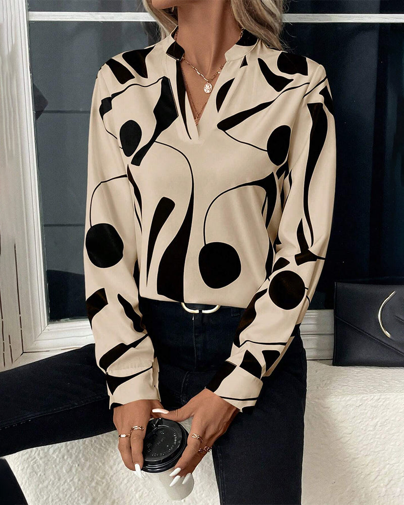 Sylvia™ | Chic Elegant Blouse with Opulent Design and Long Sleeves