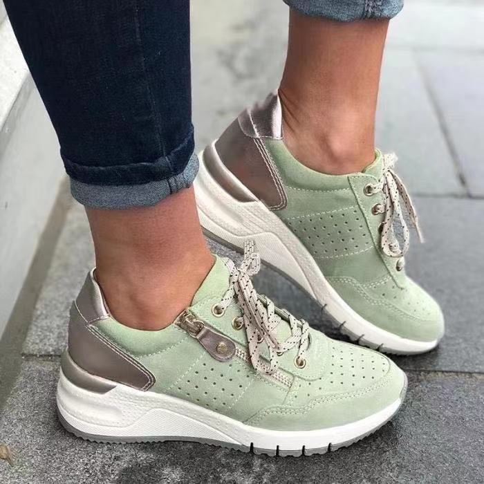 Sylvia™ – Lace-Up Cushioned Trainers