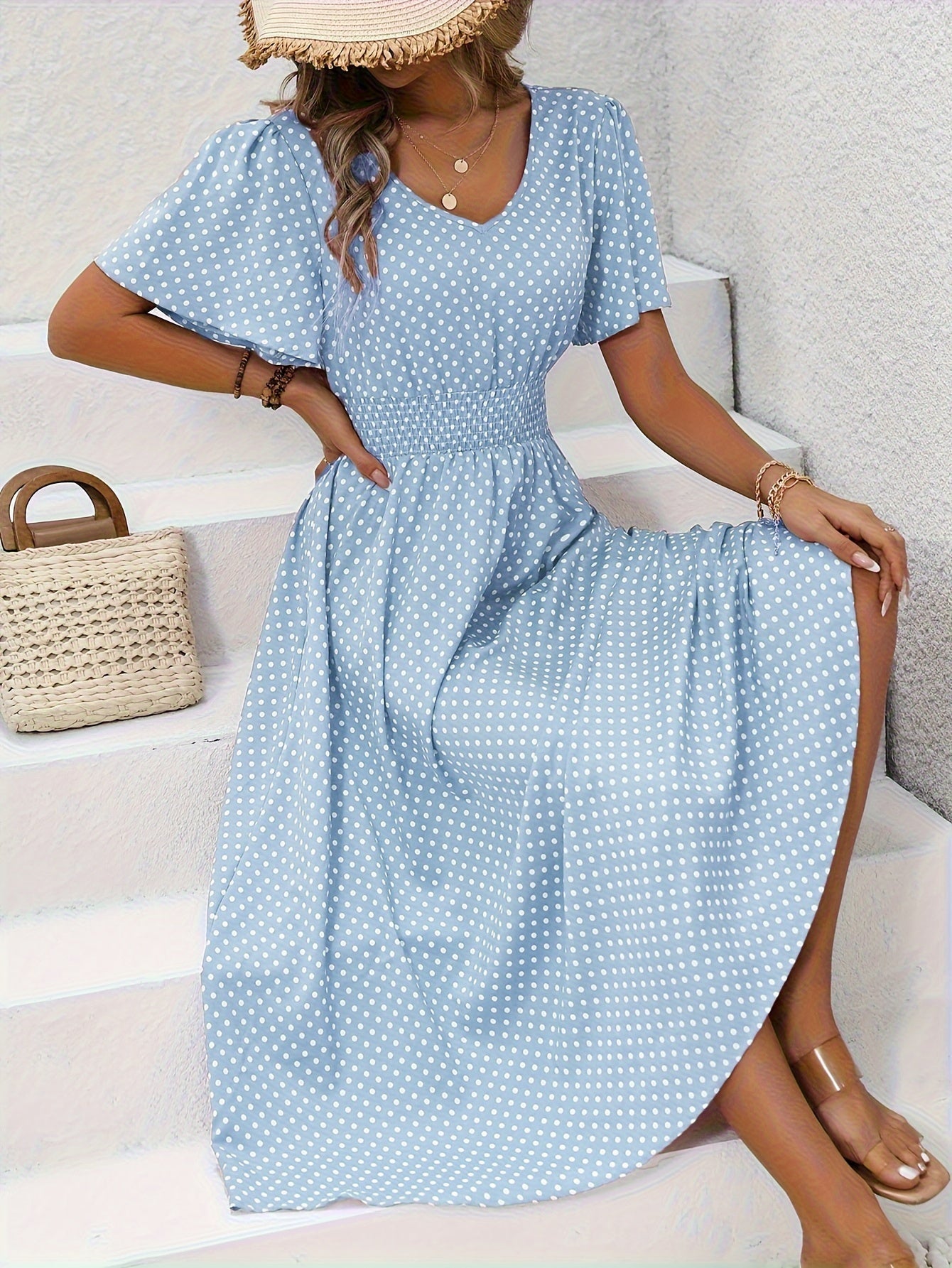 Sylvia™ – Polka Dotti Midi Dress