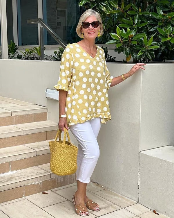 Sylvia™ – Relaxed Polka Dot Tunic