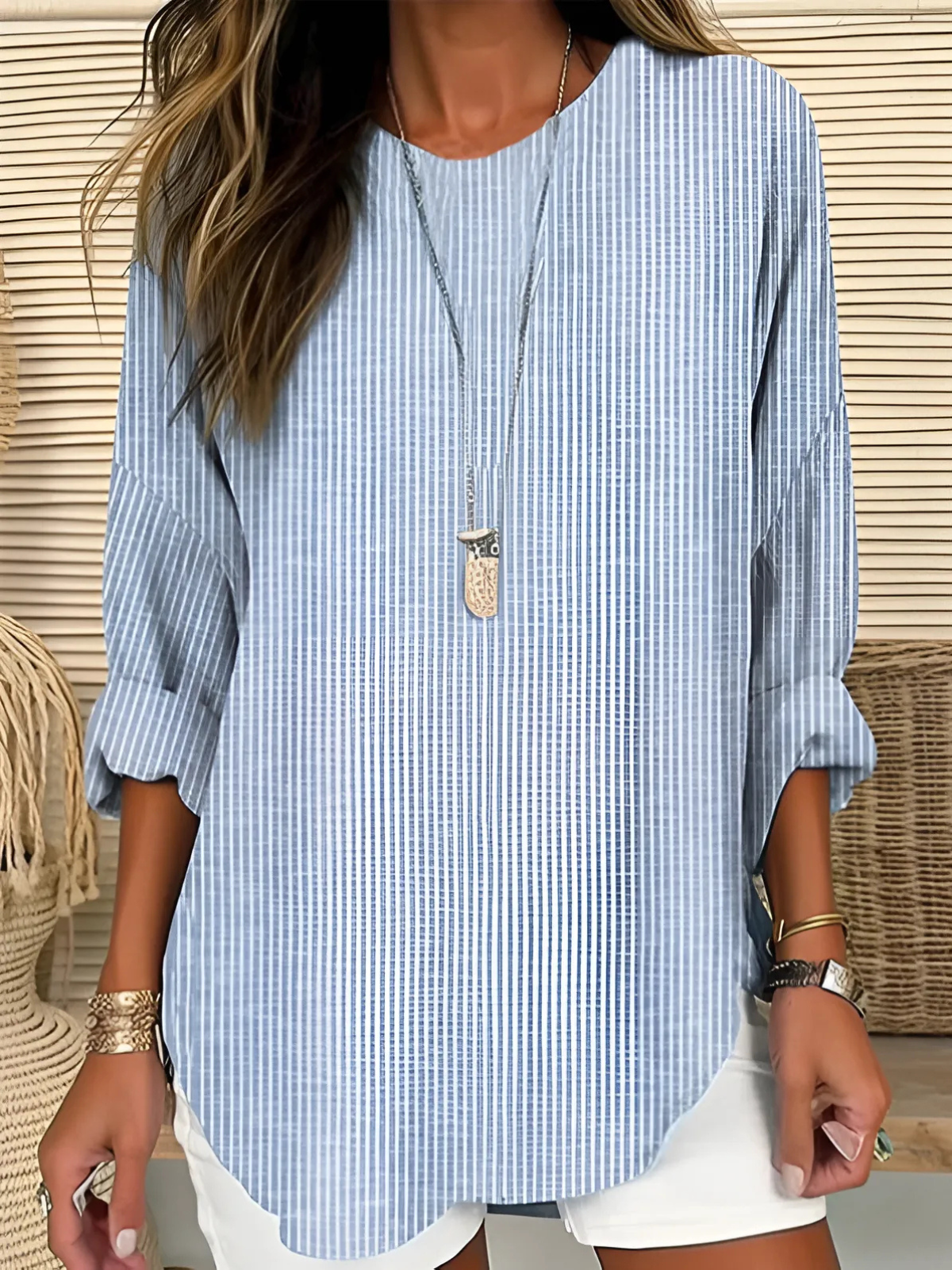 Sylvia™ – Relaxed Striped Tunic Top