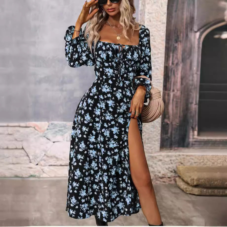 Sylvia™  – Romantic Floral Midi Dress