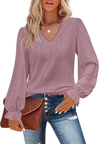 Sylvia™ – Scalloped Eyelet Blouse
