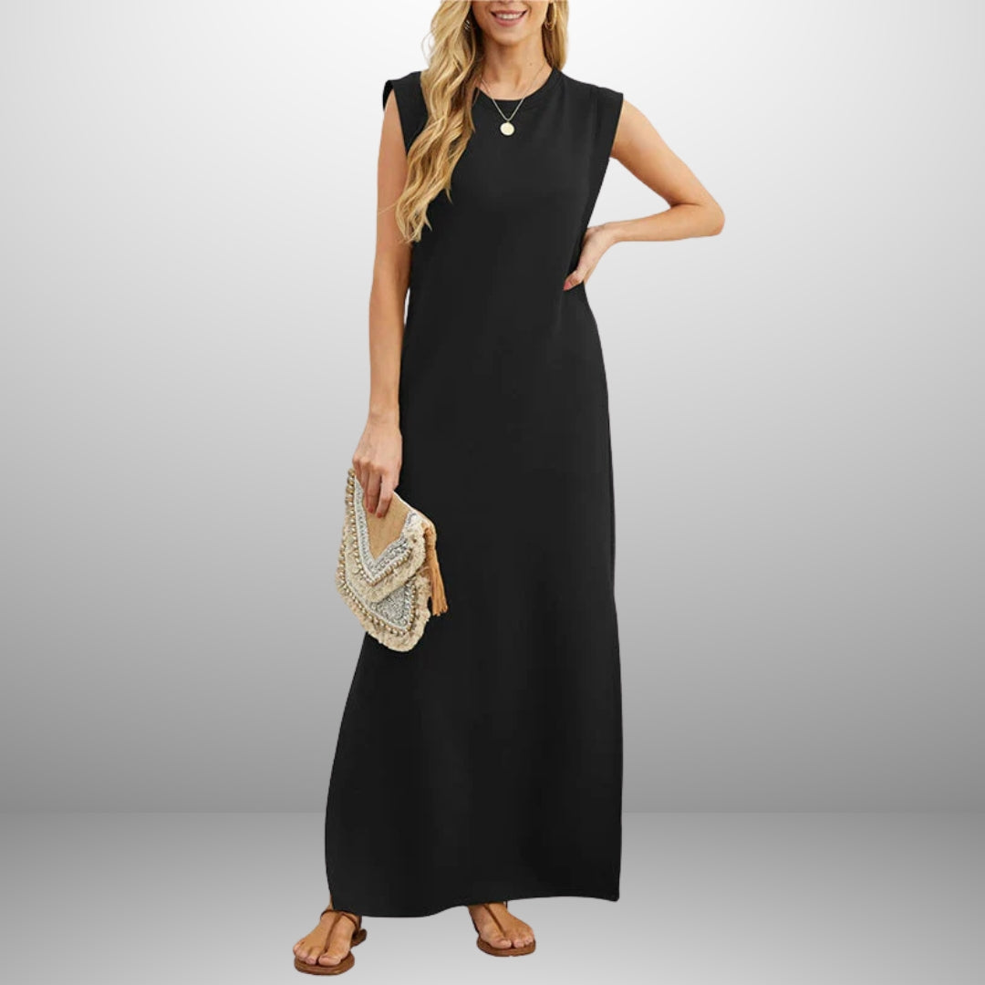 Sylvia™ – Sleeveless Maxi Side-Slit Dress