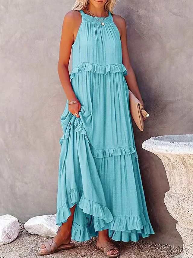 Sylvia™ – Tiered Ruffle Maxi Dress