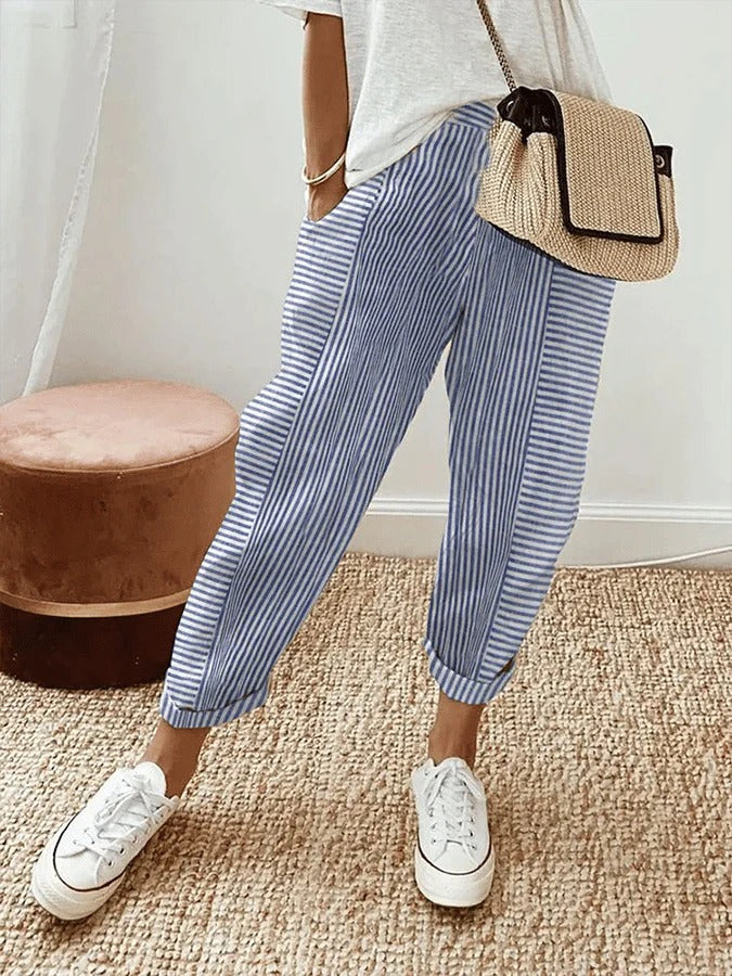Sylvia™ – Striped Relaxed Trouser