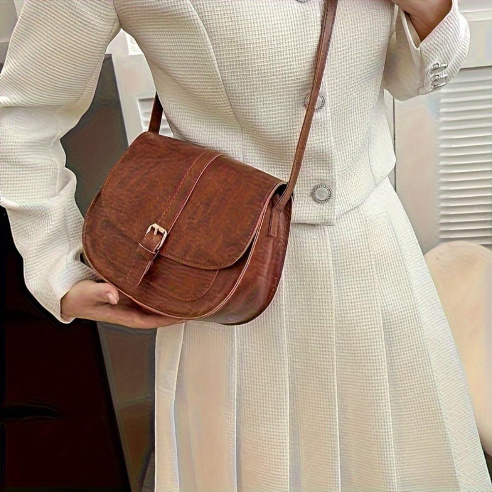Sylvia™ | Classic Saddle Crossbody Bag