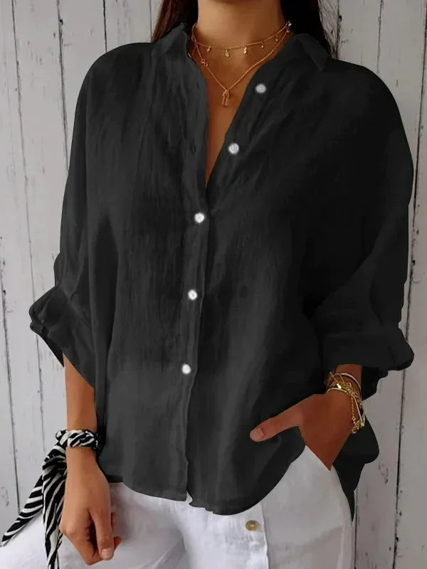 Sylvia™ – Relaxed Button-Up Shirt
