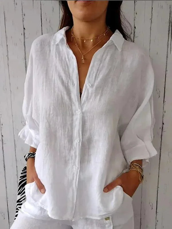 Sylvia™ – Relaxed Button-Up Shirt