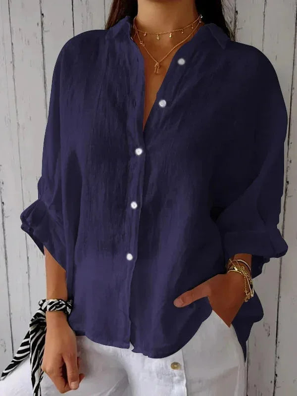 Sylvia™ – Relaxed Button-Up Shirt