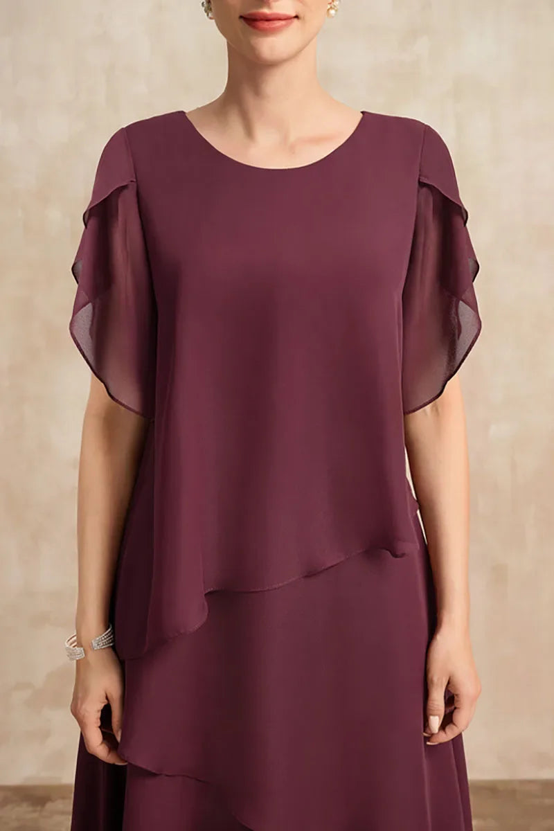 Sylvia™ – Layered Midi Occasion Dress