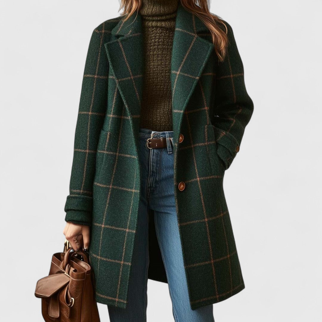 Sylvia™ – Classic Check Coat
