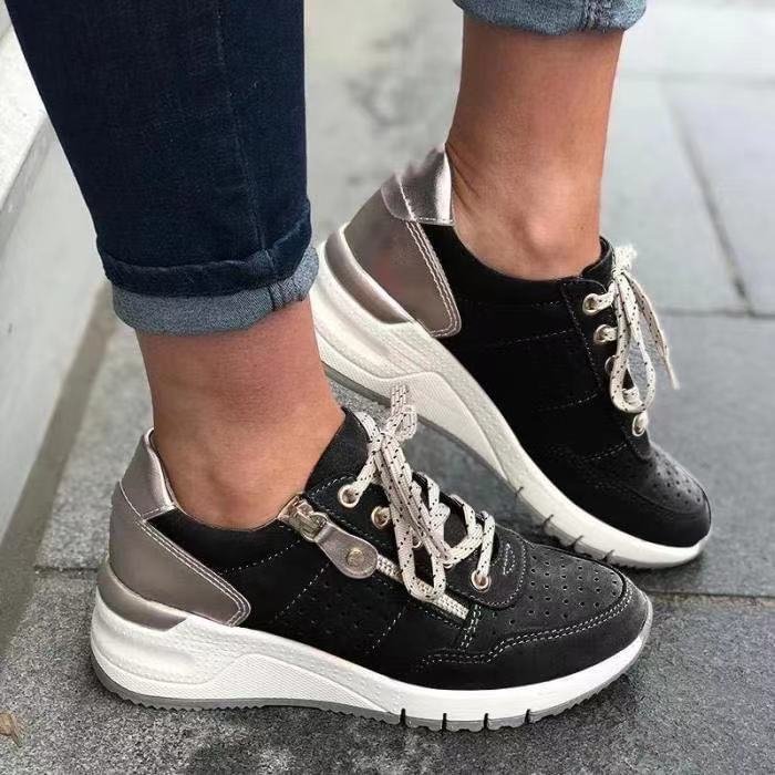 Sylvia™ – Lace-Up Cushioned Trainers