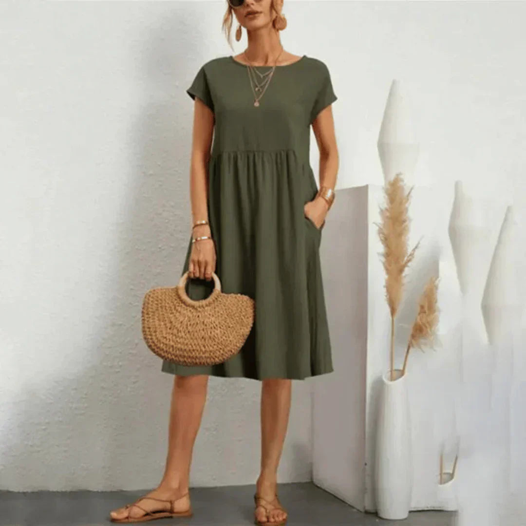 Sylvia™ – Elegant Midi Dress